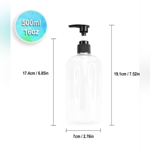 Epic Living Latex-free Pump Bottles Soap Shampoo Conditioner 6 pack (2- 3pcs) - Picture 6 of 7